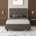 Moderne Frans gestoffeerd tweepersoonsbed 140x200 met opbergruimte Priya F Prijs