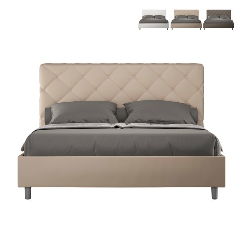Tweepersoonsbed met opbergruimte 160x190 gestoffeerd design Priya M Aanbieding