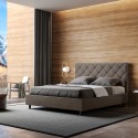 Tweepersoonsbed met opbergruimte 170x210 gestoffeerd modern Priya M4 Kortingen