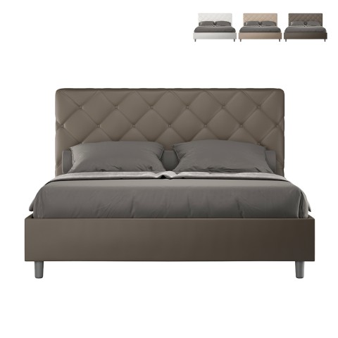 Tweepersoonsbed met opbergruimte 170x210 gestoffeerd modern Priya M4 Aanbieding