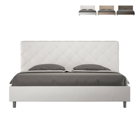 King size bed 180x200 met opbergruimte, gestoffeerd Priya K Aanbieding
