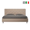 King size bed 180x200 met opbergruimte, gestoffeerd Priya K Kosten