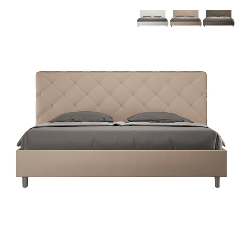 King size bed 180x200 met opbergruimte, gestoffeerd Priya K Afmetingen King size bed 180x200 met opbergruimte, gestoffeerd Priya K Afmetingen