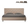 King size bed 180x200 met opbergruimte, gestoffeerd Priya K Afmetingen