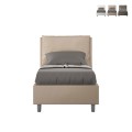 Eenpersoonsbed met opbergruimte 80x190 cm met gestoffeerd hoofdkussen Antea S Aanbieding