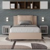 Frans bed met opbergruimte 120x190 met gestoffeerd hoofdbord Antea P Verkoop