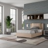 Frans bed met opbergruimte 120x190 met gestoffeerd hoofdbord Antea P Kortingen
