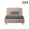 Frans bed met opbergruimte 120x190 met gestoffeerd hoofdbord Antea P Aanbod