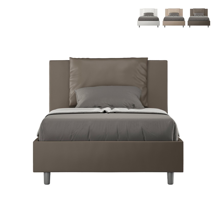 Antea P1 Frans Bed met Opbergruimte 120x200 Gestoffeerd twijfelaar Afmetingen