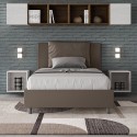 Antea P1 Frans Bed met Opbergruimte 120x200 Gestoffeerd twijfelaar Prijs