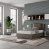 Antea P1 Frans Bed met Opbergruimte 120x200 Gestoffeerd twijfelaar 
