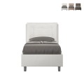 Eenpersoonsbed 80x190 met opbergruimte en gewatteerd hoofdkussen Annalisa S Aanbieding