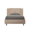 Frans bed met opbergruimte 120x190 twijfelaar gestoffeerd Appia P Korting
