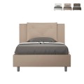 Frans bed met opbergruimte 120x190 twijfelaar gestoffeerd Appia P Aanbieding