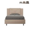 Frans bed met opbergruimte 120x190 twijfelaar gestoffeerd Appia P Aanbieding