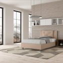 Frans bed met opbergruimte 120x190 twijfelaar gestoffeerd Appia P Kortingen