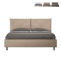 Tweepersoonsbed met opbergruimte 160x190 hoofdbord kussens Appia M Aanbieding