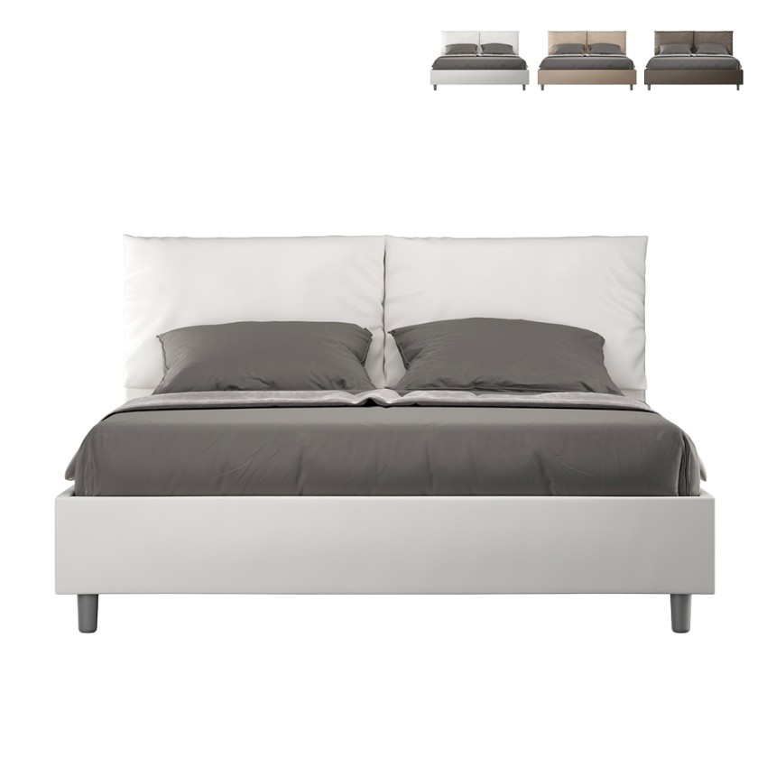 Tweepersoonsbed met opbergruimte 160x200 met gewatteerde kussens Antea M1 Catalogus Tweepersoonsbed met opbergruimte 160x200 met gewatteerde kussens Antea M1 Catalogus