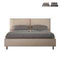 Tweepersoonsbed met opbergruimte 160x200 met gewatteerde kussens Antea M1 Aanbieding