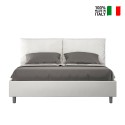 Tweepersoonsbed met opbergruimte 160x200 met gewatteerde kussens Antea M1 Keuze