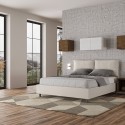 Tweepersoonsbed met opbergruimte 160x200 met gewatteerde kussens Antea M1 Karakteristieken