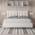 Tweepersoonsbed 160x200 met opbergruimte en gestoffeerde kussens Annalisa M1 Voorraad