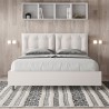 Tweepersoonsbed 160x200 met opbergruimte en gestoffeerde kussens Annalisa M1 Voorraad
