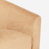 Fluwelen kuipfauteuil Seashell Lux in modern design  Kortingen