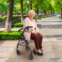 Hazel opvouwbare rollator met zitje voor ouderen en gehandicapten Verkoop