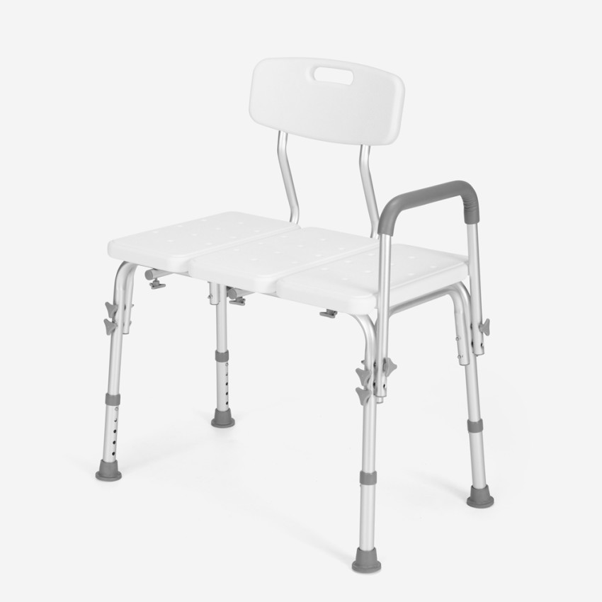 Douchestoel voor ouderen en gehandicapten met rugleuning en armleuningen Holly Aanbieding Douchestoel voor ouderen en gehandicapten met rugleuning en armleuningen Holly Aanbieding