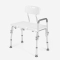 Douchestoel voor ouderen en gehandicapten met rugleuning en armleuningen Holly  Aanbieding