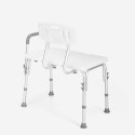 Douchestoel voor ouderen en gehandicapten met rugleuning en armleuningen Holly  Aanbod
