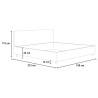 King size tweepersoonsbed met opbergruimte 180x200 gestoffeerd Appia K 