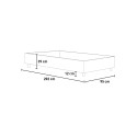 Eenpersoonsbed met opbergruimte sommier 80x190 kinderkamer Azelia S 