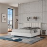 Tweepersoonsbed met opbergruimte 160x190cm hout kussens Egos Annalisa 