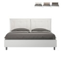 Tweepersoonsbed met opbergruimte 160x190cm hout kussens Egos Annalisa Afmetingen