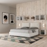 Houten tweepersoonsbed met opbergruimte 160x190cm kussens Egos Antea 