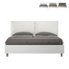 Houten tweepersoonsbed met opbergruimte 160x190cm kussens Egos Antea Afmetingen