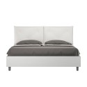 Tweepersoonsbed 160x190cm met opbergruimte en houten kussens Egos Appia Korting
