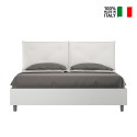 Tweepersoonsbed 160x190cm met opbergruimte en houten kussens Egos Appia Aanbod