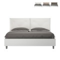 Tweepersoonsbed 160x190cm met opbergruimte en houten kussens Egos Appia Aanbieding