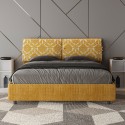 Tweepersoonsbed met opbergruimte 160x190 stof Mados Giada Agata 