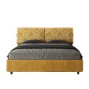 Tweepersoonsbed met opbergruimte 160x190 stof Mados Giada Agata 