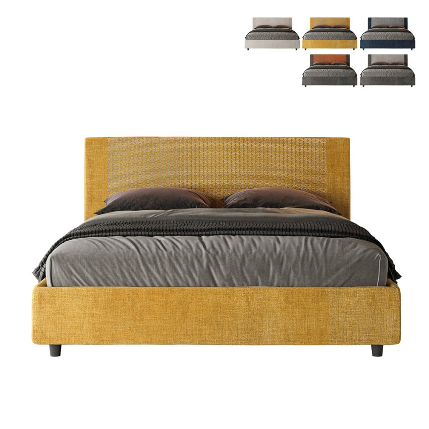Tweepersoonsbed 160x190 met opbergruimte stof Rosal Norris Labirinto Tweepersoonsbed 160x190 met opbergruimte stof Rosal Norris Labirinto
