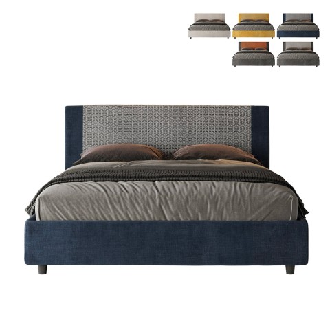 Tweepersoonsbed 160x190 met opbergruimte stof Rosal Norris Labirinto Aanbieding