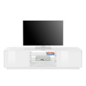 Moderne witte TV-meubel Dover 180cm voor woonkamer Korting
