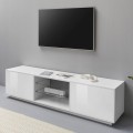 Moderne witte TV-meubel Dover 180cm voor woonkamer Aanbieding