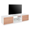 Wit houten tv-meubel 180cm woonkamerontwerp Dover Wood Aanbod