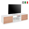 Wit houten tv-meubel 180cm woonkamerontwerp Dover Wood Verkoop