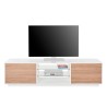 Wit houten tv-meubel 180cm woonkamerontwerp Dover Wood Korting